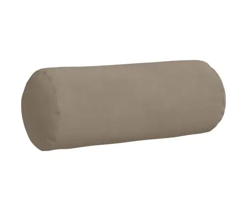 Spilveni 2 Pcs Pelēkbrūna Ø 15 X 40 Cm Mikrofibra Vidaxl