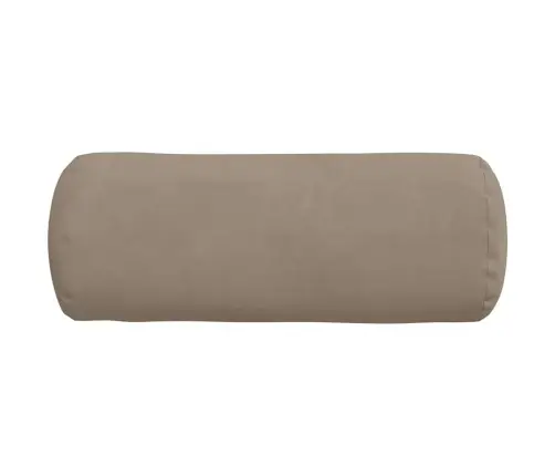 Spilveni 2 Pcs Pelēkbrūna Ø 15 X 40 Cm Mikrofibra Vidaxl