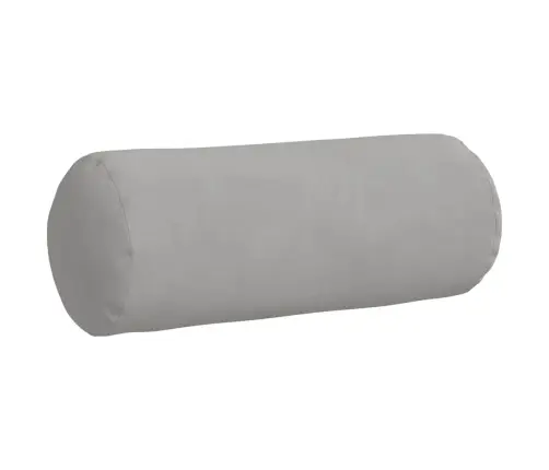 Spilveni 2 Pcs Gaiši Pelēks Ø 15 X 40 Cm Mikrofibra Vidaxl