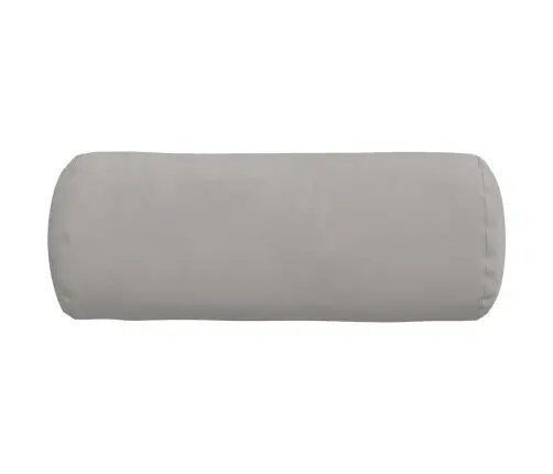 Spilveni 2 Pcs Gaiši Pelēks Ø 15 X 40 Cm Mikrofibra Vidaxl