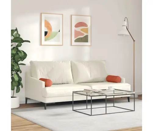 Padjad 2 Pcs Punane Oranž Ø 15 X 40 Cm Korter Kangas