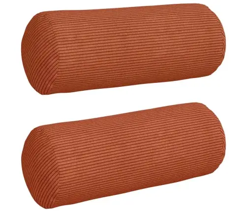 Padjad 2 Pcs Punane Oranž Ø 15 X 40 Cm Korter Kangas