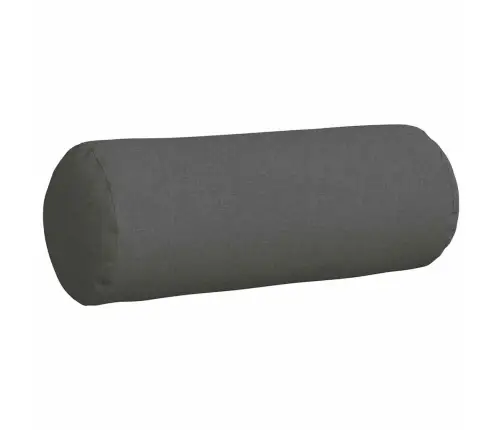 Pagalvės 2 Pcs Tamsiai Pilka Ø 25 X 70 Cm Audinys
