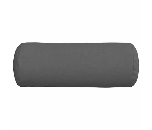 Pagalvės 2 Pcs Tamsiai Pilka Ø 25 X 70 Cm Audinys