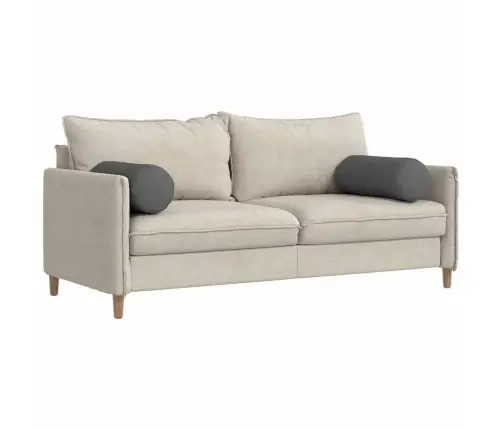 Pagalvės 2 Pcs Tamsiai Pilka Ø 25 X 70 Cm Audinys