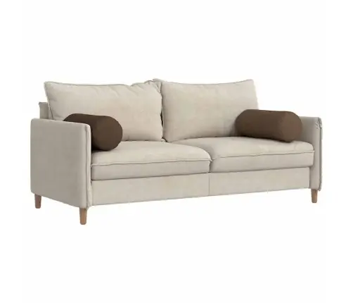 Padjad 2 Pcs Pruun Ø 25 X 70 Cm Kangas