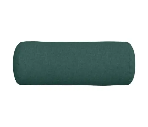 Pagalvės 2 Pcs Tamsiai Žalia Ø 25 X 70 Cm Audinys