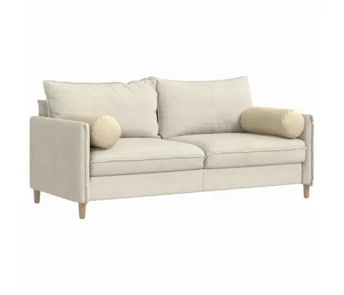 Padjad 2 Pcs Cream Ø 25 X 70 Cm Kangas