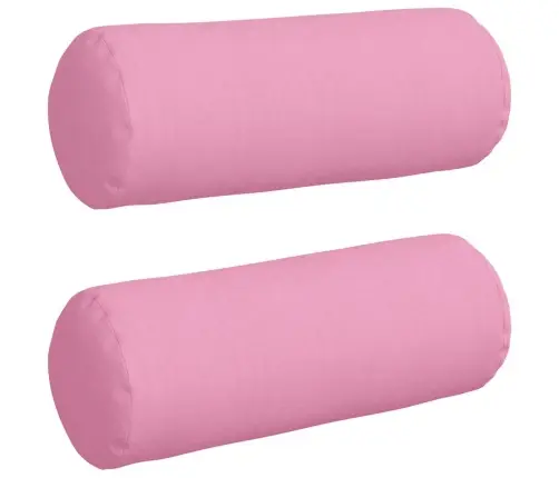 Spilveni 2 Pcs Rozā Ø 25 X 70 Cm Audums Vidaxl