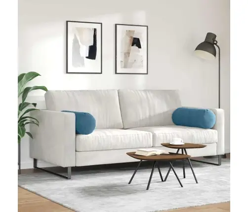 Spilveni 2 Pcs Zila Ø 25 X 70 Cm Korduroja Audums Vidaxl