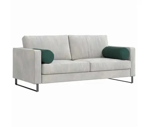 Spilveni 2 Pcs Tumši Zaļš Ø 25 X 70 Cm Korduroja Audums Vidaxl