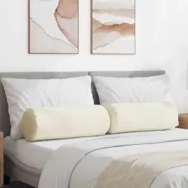 Padjad 2 Pcs Cream Ø 25 X 70 Cm Korter Kangas