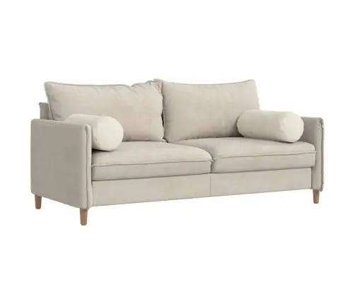 Padjad 2 Pcs Cream Ø 25 X 70 Cm Korter Kangas