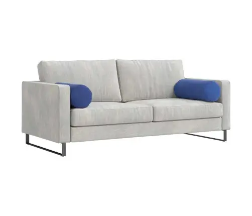 Spilveni 2 Pcs Policijas Zila Ø 25 X 70 Cm Korduroja Audums Vidaxl