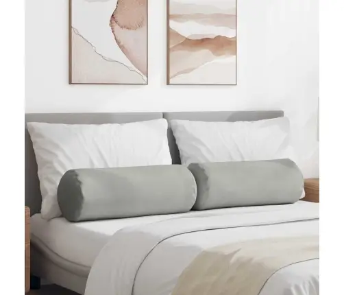 Padjad 2 Pcs Helehall Ø 25 X 70 Cm Mikrofiber Kangas