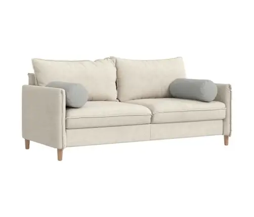 Padjad 2 Pcs Helehall Ø 25 X 70 Cm Mikrofiber Kangas