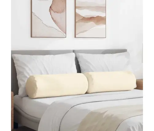 Padjad 2 Pcs Cream Ø 25 X 70 Cm Korter Kangas