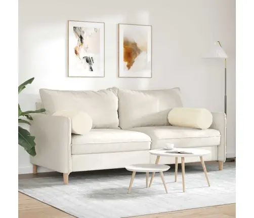 Padjad 2 Pcs Cream Ø 25 X 70 Cm Korter Kangas