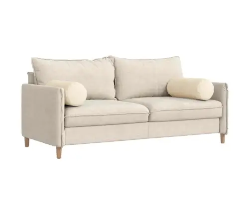 Padjad 2 Pcs Cream Ø 25 X 70 Cm Korter Kangas