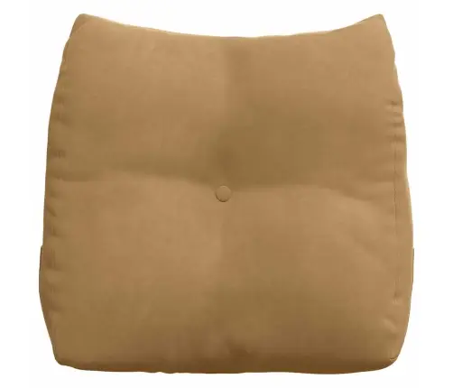 Atpakaļ Spilvens Brūna 45 X 24 X 50 Cm Samts Vidaxl