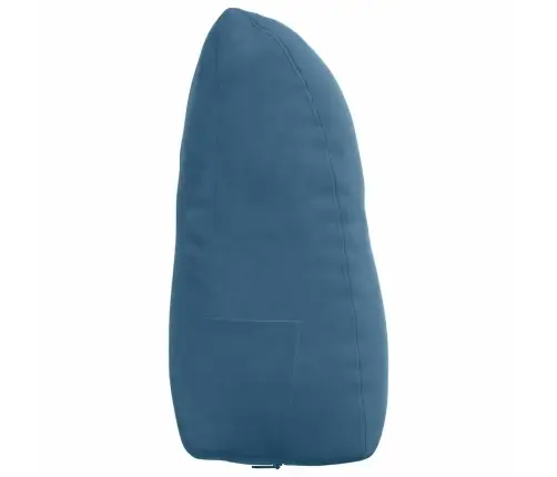 Atpakaļ Spilvens Zila 60 X 24 X 50 Cm Samts Vidaxl