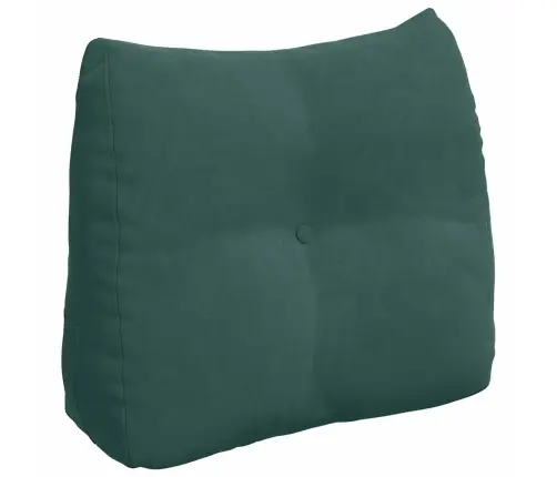 Atpakaļ Spilvens Tumši Zaļš 60 X 24 X 50 Cm Samts Vidaxl