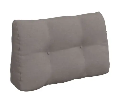 Atpakaļ Spilvens Pelēkbrūna 80 X 24 X 50 Cm Audums Vidaxl