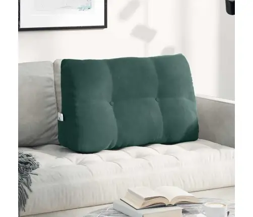 Seljatugi Padi Tume Rohelise 80 X 24 X 50 Cm Samet