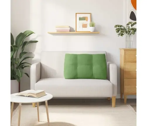 Atpakaļ Spilvens Gaiši Zaļa 80 X 24 X 50 Cm Samts Vidaxl