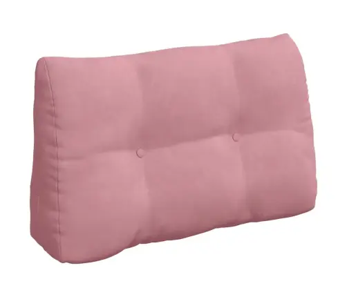 Atpakaļ Spilvens Rozā 80 X 24 X 50 Cm Samts Vidaxl