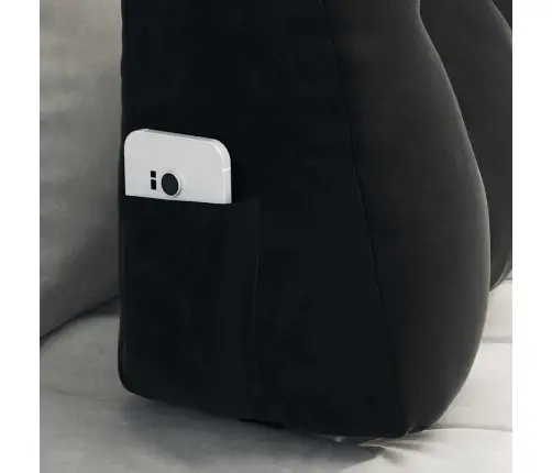 Apsaugos Pagalvė Juoda 80 X 24 X 50 Cm Aksomas