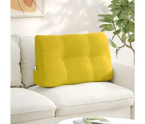 Seljatugi Padi Kollane 80 X 24 X 50 Cm Samet