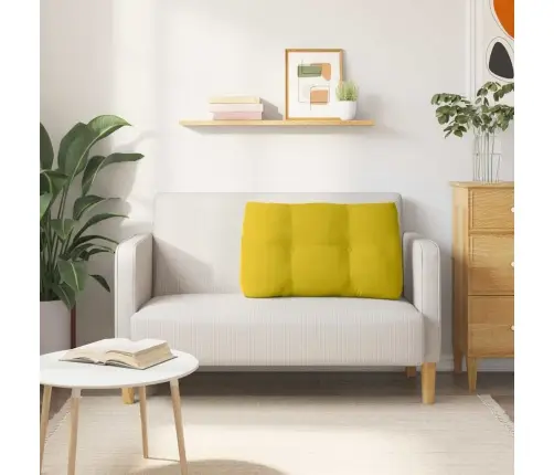 Seljatugi Padi Kollane 80 X 24 X 50 Cm Samet