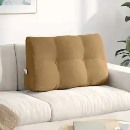 Atpakaļ Spilvens Brūna 80 X 24 X 50 Cm Samts Vidaxl