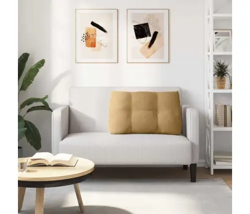 Atpakaļ Spilvens Brūna 80 X 24 X 50 Cm Samts Vidaxl