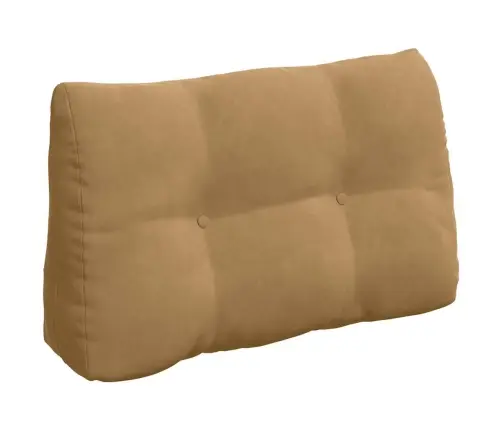 Atpakaļ Spilvens Brūna 80 X 24 X 50 Cm Samts Vidaxl