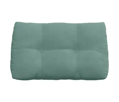 Atpakaļ Spilvens Jūras Zaļa 80 X 24 X 50 Cm Samts Vidaxl