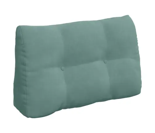 Atpakaļ Spilvens Jūras Zaļa 80 X 24 X 50 Cm Samts Vidaxl