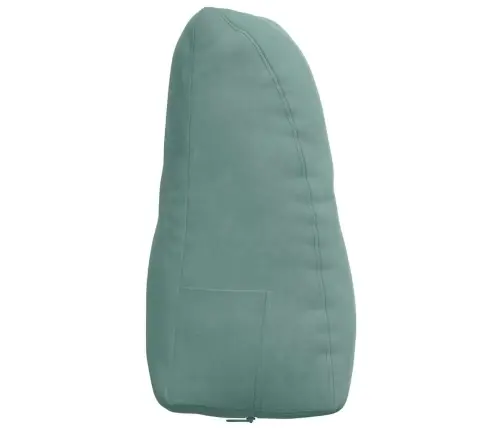 Atpakaļ Spilvens Jūras Zaļa 80 X 24 X 50 Cm Samts Vidaxl