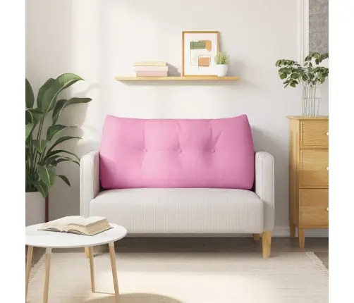 Atpakaļ Spilvens Rozā 120 X 24 X 50 Cm Audums Vidaxl