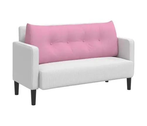 Atpakaļ Spilvens Rozā 120 X 24 X 50 Cm Audums Vidaxl