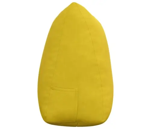 Atpakaļ Spilvens Dzeltena 140 X 24 X 50 Cm Samts Vidaxl