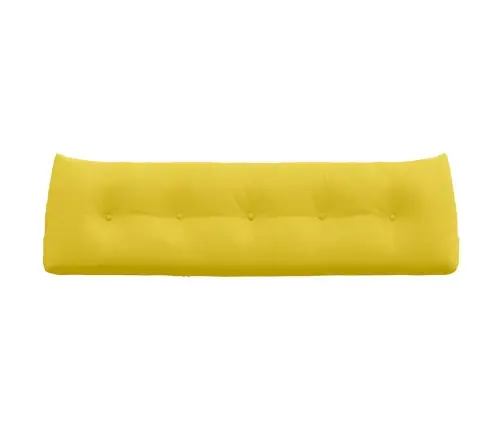 Atpakaļ Spilvens Gaiši Dzeltena 160 X 24 X 50 Cm Audums Vidaxl