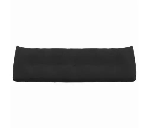 Seljatugi Padi Must 160 X 24 X 50 Cm Samet