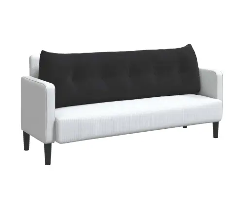 Seljatugi Padi Must 160 X 24 X 50 Cm Samet