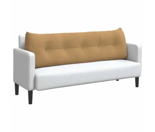 Atpakaļ Spilvens Brūna 160 X 24 X 50 Cm Samts Vidaxl