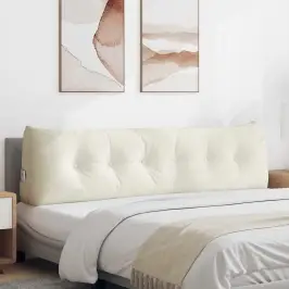 Apsaugos Pagalvė Kreminė 180 X 24 X 50 Cm Aksomas