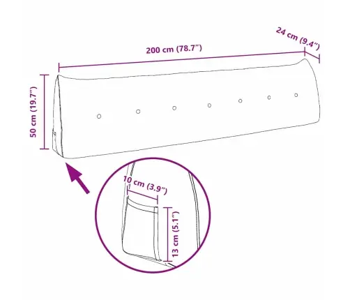 Apsaugos Pagalvė Tamsiai Žalia 200 X 24 X 50 Cm Audinys