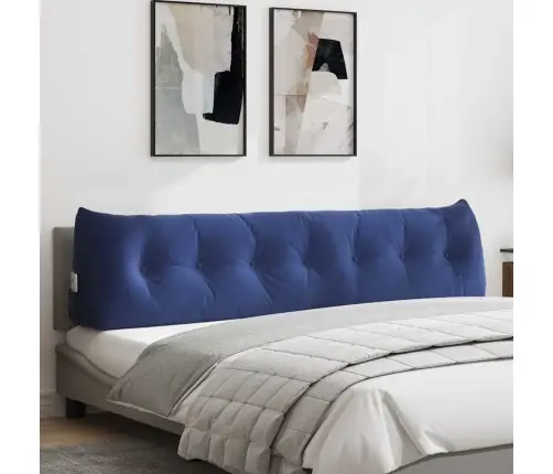 Atpakaļ Spilvens Policijas Zila 200 X 24 X 50 Cm Samts Vidaxl