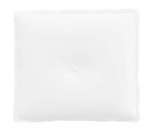 Atpakaļ Spilvens Balts 50 X 19 X 45 Cm Audums Vidaxl